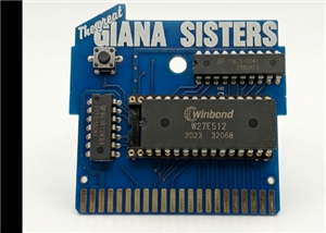 C64 THE GREAT GIANA SISTERS GAME CARTRIDGE PCB