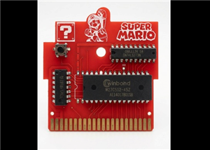 COMMODORE 64 SUPER MARIO BROS. GAME CARTRIDGE PCB