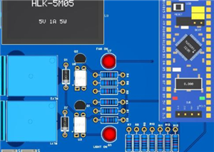 AutoBath: PIR Bathroom Light and Exhaust Fan Controller PCB (GD32, 230 V relays)